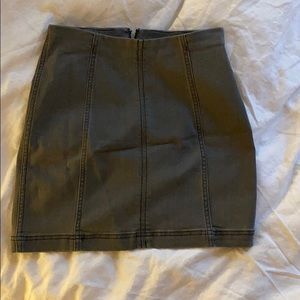 Free People Jean Skirt